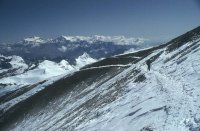 La longue travers�e sous le sommet