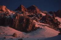 Le debut de la trace vers le sommet