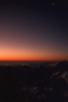 La Lune et Venus au couch� du soleil